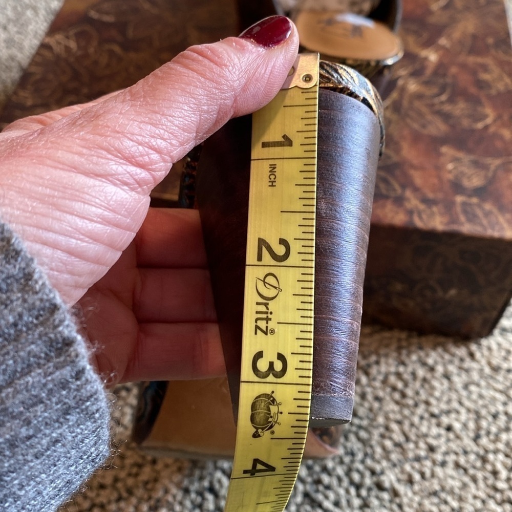 Patricia Nash Ruffina Heeled Mules Size 8.5 in EUC - Picture 7 of 11